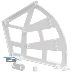 Schuhschrank-Kippbeschlag 3 F�cher Kunststoff wei�