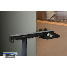 SERVETTO Self System Krawattenhalter Modell B Aluminium/Kunststoff schwarz