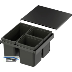 VS ENVI Flex XS-256 Abfalltrennsystem KB 500 mm 2 x 7/1 x 12 Liter Lava