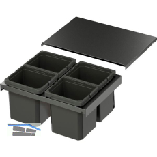 VS ENVI Flex XS-256 Abfalltrennsystem KB 600 mm 4 x 7 Liter Lava