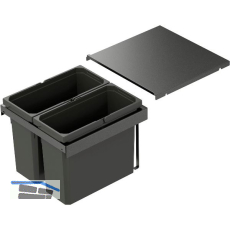 VS ENVI Flex Abfalltrennsystem KB 450 mm 2 x 16 Liter Lava