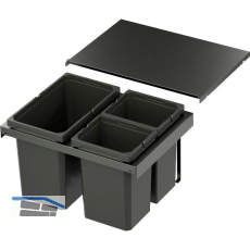 VS ENVI Flex Abfalltrennsystem KB 500 mm 1 x 16/2 x 10 Liter Lava