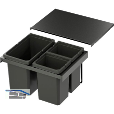 VS ENVI Flex Abfalltrennsystem KB 600 mm 1 x 22/2 x 10 Liter Lava