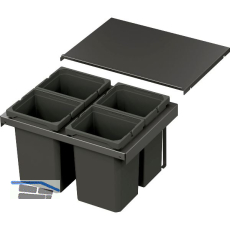 VS ENVI Flex Abfalltrennsystem KB 600 mm 4 x 10 Liter Lava