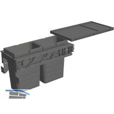NINKA Abfalltrennsystem Set eins2sechs KB 300 mm dunkelgrau