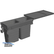 NINKA Abfalltrennsystem Set eins2f�nf KB 300/NL 500 mm dunkelgrau