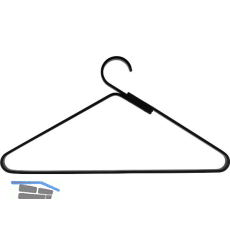Kleiderb�gel Ponos mit Hosensteg, Aluminium schwarz