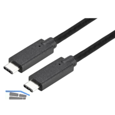 Datenkabel USB-C auf USB-C 1000 mm schwarz