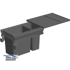 NINKA Abfalltrennsystem Set eins2f�nf KB 400/NL 500 mm dunkelgrau