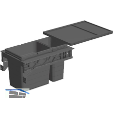NINKA Abfalltrennsystem Set eins2sechs KB 400 mm dunkelgrau