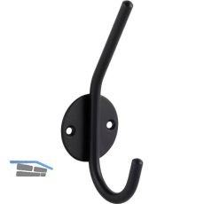 Huthaken Eirene Breite 50 mm, H�he 145 mm, Stahl schwarz matt