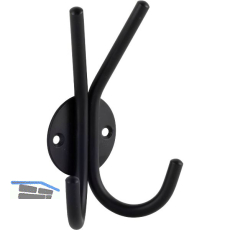 Huthaken Eirene Breite 83 mm, H�he 130 mm, Stahl schwarz matt