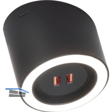 DOMUS LINE Unterbauleuchte UNIKA D-Motion WAVE USB-Charger, schwarz