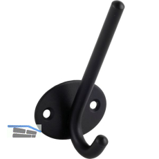 Huthaken Eleon, Breite 52 mm, H�he 103 mm, Stahl schwarz matt