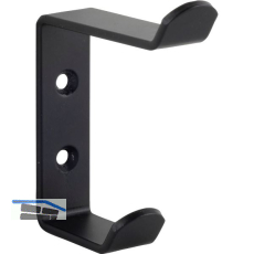 Mantelhaken Eraos Breite 20 mm, H�he 90 mm, Stahl schwarz matt