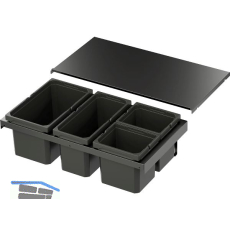 VS ENVI Flex XS-216 Abfalltrennsystem KB 800 mm 1 x 13/1 x 10/2 x 6 Liter Lava