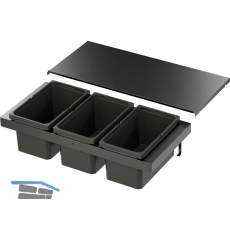 VS ENVI Flex XS-216 Abfalltrennsystem KB 900 mm 3 x 13 Liter Lava
