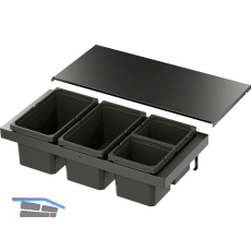 VS ENVI Flex XS-216 Abfalltrennsystem KB 900 mm 2 x 13/2 x 6 Liter Lava