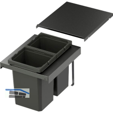 VS ENVI Flex Abfalltrennsystem KB 400 mm 2 x 10 Liter Lava