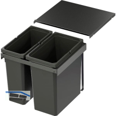 VS ENVI Flex Pro Abfalltrennsystem KB 500 mm 1 x 28/1 x 21 Liter Lava