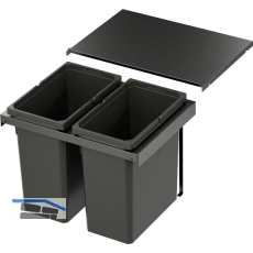 VS ENVI Flex Pro Abfalltrennsystem KB 600 mm 2 x 28 Liter Lava