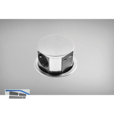 EKOTECH Steckdose ET-115 3xSchuko, USB A+C-Charger, Edelstahl Effekt