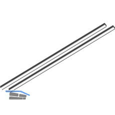 L&S Leuchte Linear Lite Track schwarz, 2 Stk.