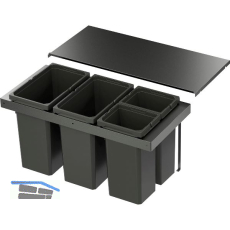 VS ENVI Flex Pro Abfalltrennsystem KB 900 mm 2 x 28/2 x 12,5 Liter Lava