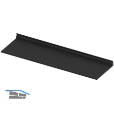 L&S Sign Ablage 884 mm schwarz