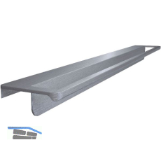 ARREDA Geschirrtuchhalter f�r grifflose Fronten 520 mm Edelstahl-Effekt