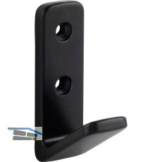 Mantelhaken Enyo Breite 20 mm, H�he 63 mm, Zinkdruckguss schwarz matt
