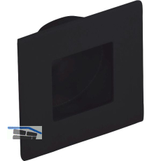 Muschelgriff Eros Breite 30 mm, Einlass � 23 mm, Edelstahl schwarz matt