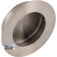 Muschelgriff Edana II � 65 mm, Einlass � 51 mm, Edelstahl geb�rstet