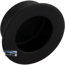 Muschelgriff Edana II � 30 mm, Einlass � 25 mm, Edelstahl schwarz matt