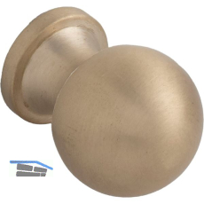 Knopf Isse � 20 mm, Tiefe 26 mm, Messing matt geb�rstet