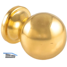 Knopf Isse � 20 mm, Tiefe 26 mm, Messing poliert