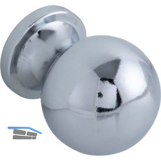 Knopf Isse � 20 mm, Tiefe 26 mm, verchromt poliert