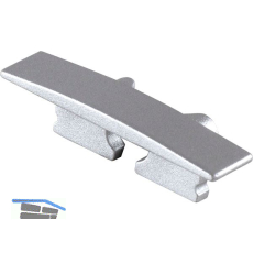 BILTON Endkappe BLine-S IN mit Bohrung, alufarbig