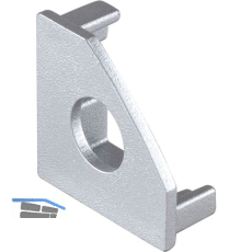 BILTON Endkappe BLine-S COR mit Bohrung, alufarbig