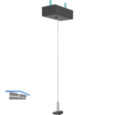 EGLO Line48V Slim Track Abh�ngung mit Baldachin schwarz