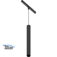 EGLO Line48V Pendelleuchte Tortoreto schwarz