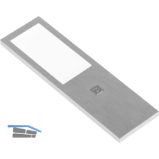 L&S Unterbauleuchte Six Big Touch, Edelstahl Effekt