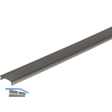 BILTON Profilabdeckung BLine-S 20000 mm schwarz satiniert