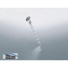 Kleiderb�gelhalter Star klappbar, L�nge 295 mm, Stahl verchromt poliert