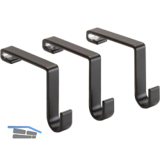 DOMUS LINE SYSTEMA Haken 3er Set schwarz