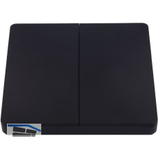 SIRO PushPower Aufbauschalter IP67 2-fach schwarz