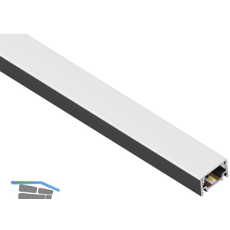 L&S Aufbauleuchte Moove1 DualColor auf Ma� geschnitten schwarz