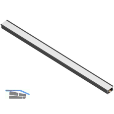 L&S Einbauleuchte Moove3 DualColor 3000 mm schwarz