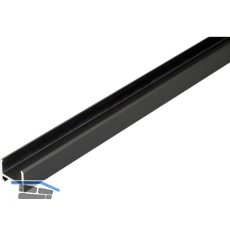 DOMUS LINE Aluminium Aufbauprofil Nexus auf Ma� schwarz eloxiert