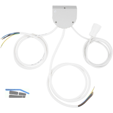 K�chen-Anschlussbox 1 x 2 m Kabel, 2 x 10 m Kabel